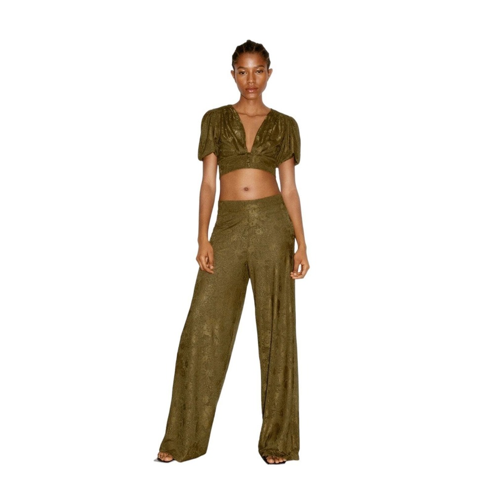 Zara Olive Green Two-Piece Set